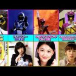 【  スーパー戦隊シリーズ 女優 図鑑 】 歴代 変身ヒロイン ピンク イエロー などなど  変身前と変身後  比較動画   The Super Sentai Series Pink & etc.