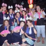 日間賀島西　盆踊り２５　スーパーヒーロー、ヒロイン