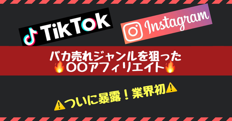 【バカ売れビジネス】TikTokとインスタグラムでZ世代を狙い撃ち！〇〇アフィリエイトで稼ぐ仕組みの作り方！Youtube,ブログ,Twitterはオワコンです。