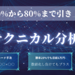 勝率25%の社畜が勝率80%まで爆上げした【FXテクニカル分析術】