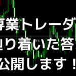 FX専業トレーダーが辿り着いた答え。公開します！