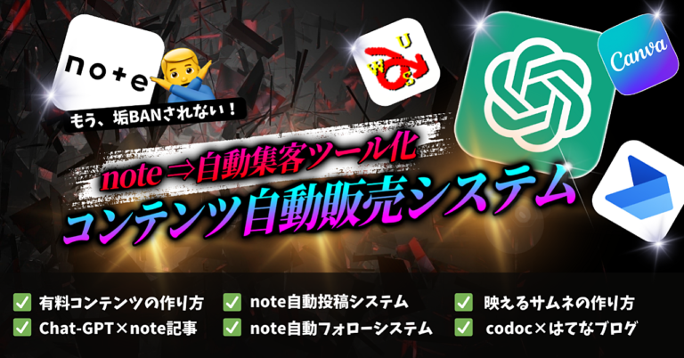 【note集客×自動化×AI】はてなブログとcodoc で作るコンテンツ販売を自動化する仕組み