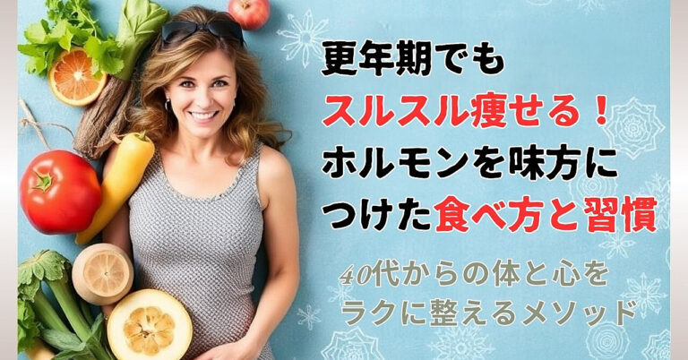 「更年期でもスルスル痩せる！ホルモンを味方につけた食べ方と習慣」