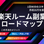＜＜コツコツ型でOK！誰でもできる楽天ルーム副業ロードマップ＞＞