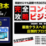 コンテンツ販売ビジネス【完全攻略】強制的に最強クラスへ引き上げる！実績ゼロでも副業で月30万円以上続出中の圧倒的プログラム