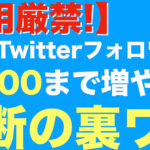 【悪用厳禁!】半年でTwitterフォロワーを１７０００まで増やした禁断の裏ワザ！