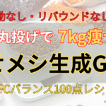 運動なし・リバウンドなしで7kg痩せたAIに全部お任せダイエットGPTs