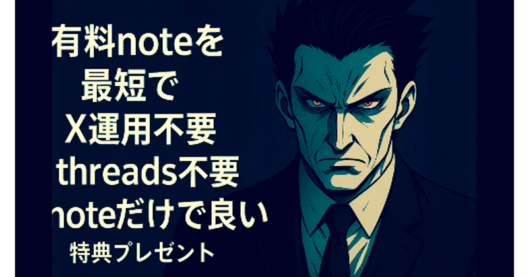 【X/Threadsなしnoteだけ】有料noteを１ヶ月で40記事売るための10STEP【完全マニュアル】