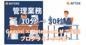 コピペで使えるテンプレ付き。Geminiで管理業務10分→30秒にした営業マネージャーの全手順書