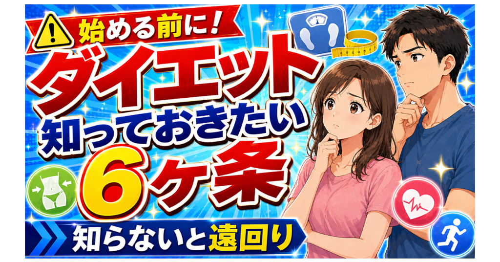ダイエットを始める前に知っておきたい6ヶ条