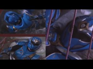 【ヒロインピンチ】 ゴミ箱に突っ込まれ臭くなった身体を水槽に落とされるライザーカゲリ